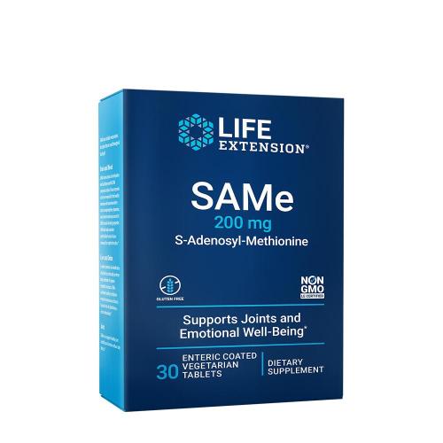 Life Extension SAMe 200 mg (S-adenozyl-metionín)  (30 Tableta)
