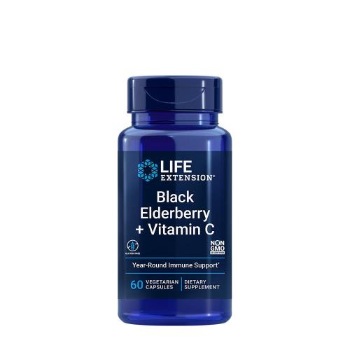 Life Extension Čierny bez + vitamín C (60 Veg Kapsula)