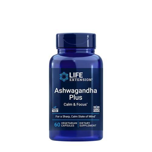 Life Extension Ashwagandha Plus Calm & Focus - Ashwagandha Plus Calm & Focus (60 Veg Kapsula)