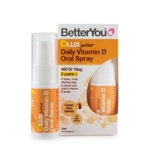 BetterYou Dlux Vitamín D 400 IU ústny sprej pre deti (15 ml)