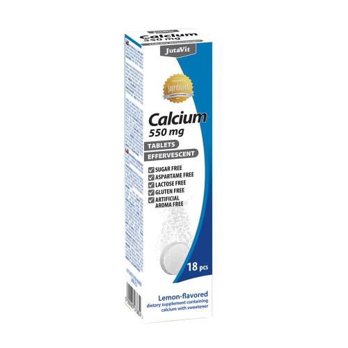 JutaVit Calcium 500 mg effervescent tablet (18 Šumivé tablety, Citrón)