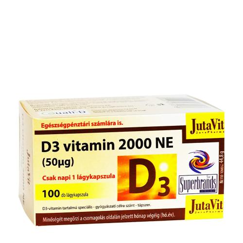 JutaVit Vitamin D 2000 IU (50 mcg) softgel (100 Mäkká kapsula)