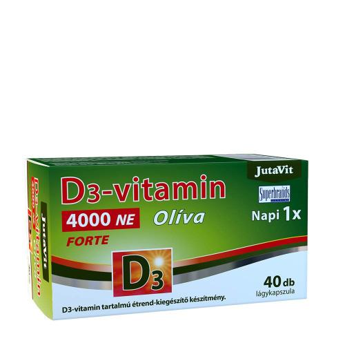 JutaVit Vitamin D3 4000 IU Forte (40 Mäkká kapsula)