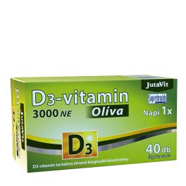 JutaVit Vitamin D3 3000 IU (Olive) (40 Mäkká kapsula)