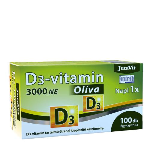 JutaVit Vitamin D3 3000 IU (Olive) (100 Mäkká kapsula)