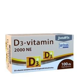 JutaVit Vitamin D3 2000 IU (50 mcg) (100 Mäkká kapsula)