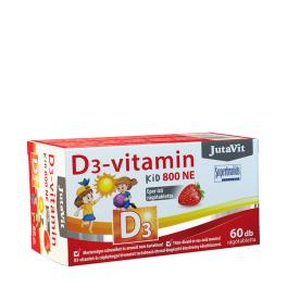 JutaVit Vitamin D3 Kid 800 IU (60 Žuvacia tableta, Jahoda)