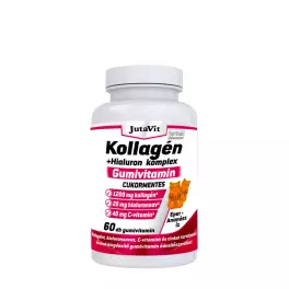   JutaVit Collagen + Hialuron Complex Sugar Free Gummy (60 Gumový cukor, Ananás a jahoda)