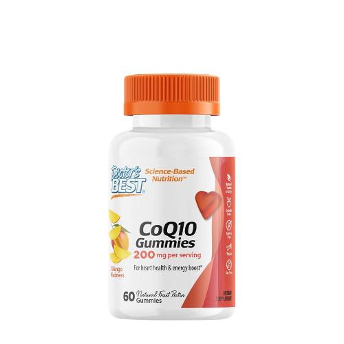 Doctor's Best CoQ10 100 mg gumené cukríky (60 Gumový cukor, Mango)