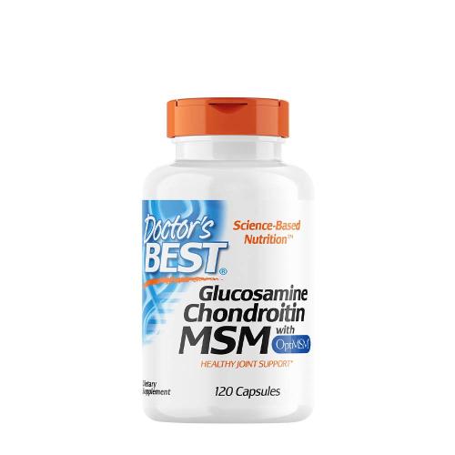 Doctor's Best Glukozamín Chondroitín MSM kapsuly s OptiMSM (120 Kapsula)
