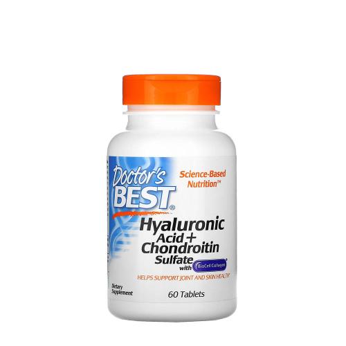 Doctor's Best Kyselina hyalurónová + chondroitín sulfát s kolagénom BioCell  (60 Tableta)