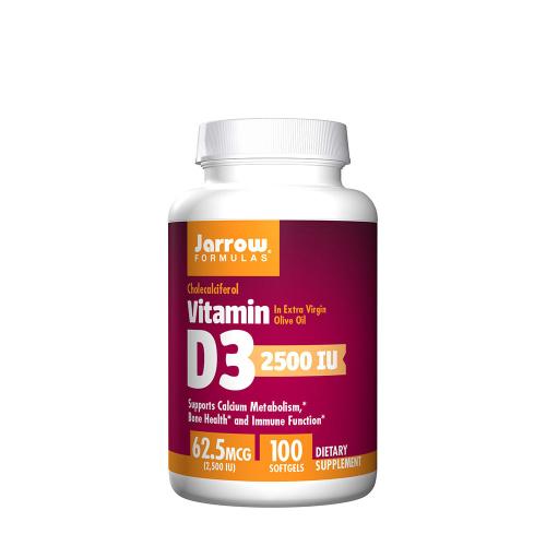 Jarrow Formulas Vitamín D3 2500 IU (100 Mäkká kapsula)