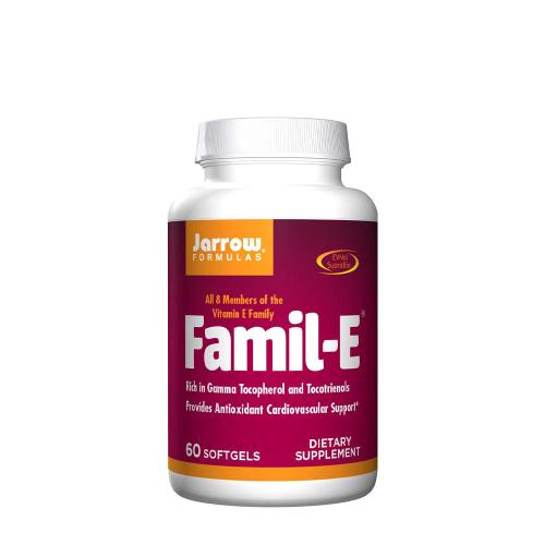 Jarrow Formulas Vitamín E - Famil-E (60 Mäkká kapsula)