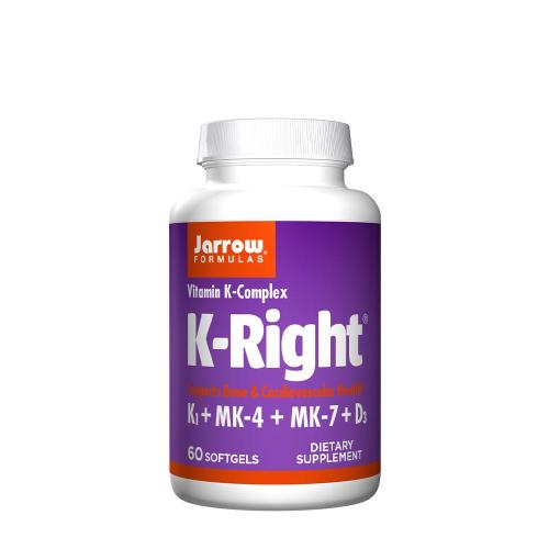 Jarrow Formulas Kapsule s vitamínom K - K-Right (60 Mäkká kapsula)