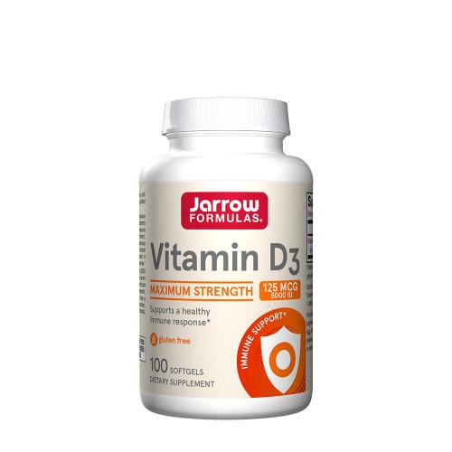 Jarrow Formulas Vitamín D 5000 IU - Vitamín D3 5000 IU (100 Mäkká kapsula)