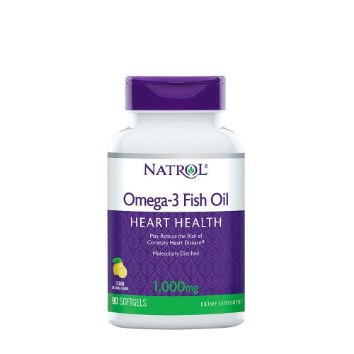 Natrol Omega 3 1000 mg rybí olej  (90 Mäkká kapsula, Prírodný citrón)