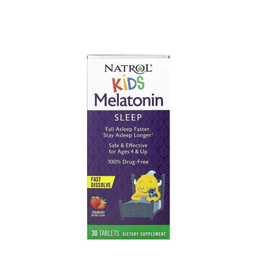 Natrol Detský melatonín - Kids Melatonin (30 Tableta, Jahoda)