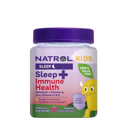 Natrol Kids Sleep + Immune Health  (50 Gumový cukor, Malina)