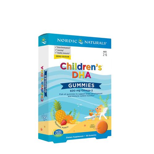 Nordic Naturals DHA 600 mg pre deti (30 Gumový cukor)