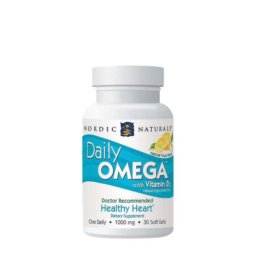 Nordic Naturals Omega mastné kyseliny s vitamínom D3 (30 Mäkká kapsula, Prírodná ovocná príchuť)