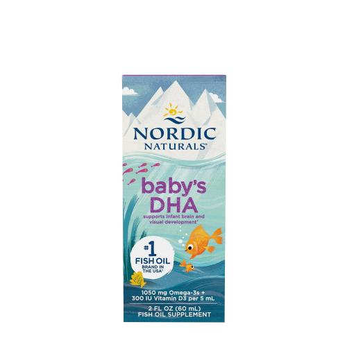 Nordic Naturals Omega-3 s vitamínom D pre dojčatá 1050 mg (60 ml, Bez príchute)