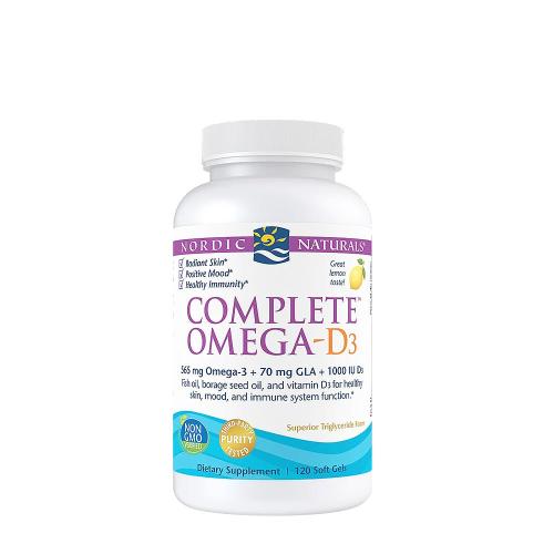 Nordic Naturals Kompletný Omega-D3 (120 Mäkká kapsula, Citrón)