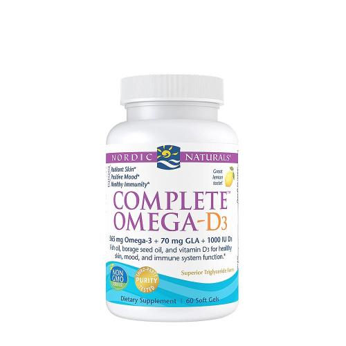 Nordic Naturals Kompletný Omega-D3 (60 Mäkká kapsula, Citrón)