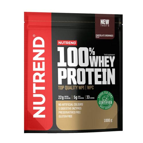 Nutrend 100% srvátkový proteín - 100% Whey Protein (1000 g, Čokoládový brownie)