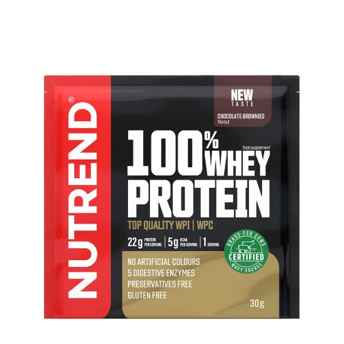 Nutrend 100% srvátkový proteín - 100% Whey Protein (30 g, Čokoládový brownie)