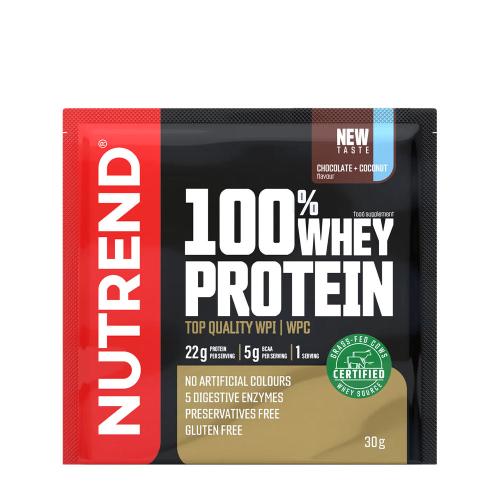 Nutrend 100% srvátkový proteín - 100% Whey Protein (30 g, Kokosová čokoláda)