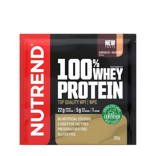 Nutrend 100% srvátkový proteín - 100% Whey Protein (30 g, Čokoláda z lieskových orieškov)