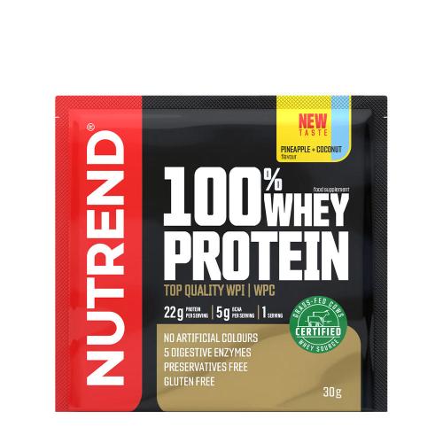 Nutrend 100% srvátkový proteín - 100% Whey Protein (30 g, Ananás a kokos)