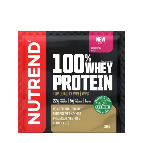 Nutrend 100% srvátkový proteín - 100% Whey Protein (30 g, Malina)