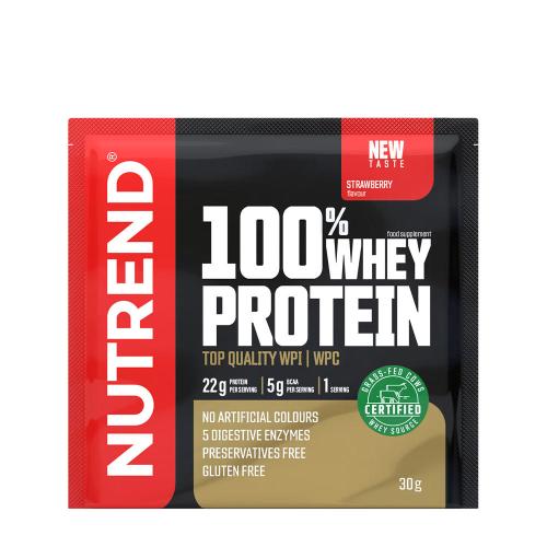 Nutrend 100% srvátkový proteín - 100% Whey Protein (30 g, Jahoda)