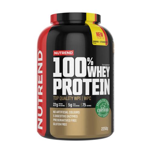 Nutrend 100% srvátkový proteín - 100% Whey Protein (2250 g, Banán jahodový)
