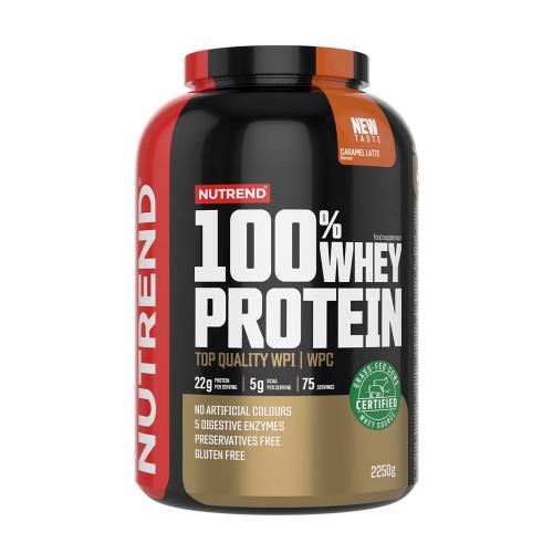 Nutrend 100% srvátkový proteín - 100% Whey Protein (2250 g, Karamelové latte)