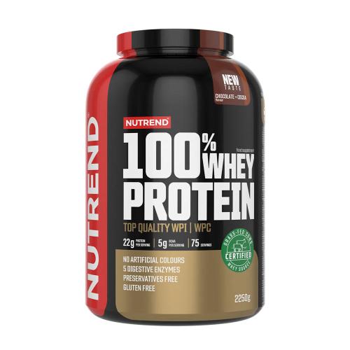 Nutrend 100% srvátkový proteín - 100% Whey Protein (2250 g, Čokoláda a kakao)