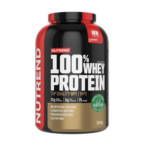 Nutrend 100% srvátkový proteín - 100% Whey Protein (2250 g, Jahoda)