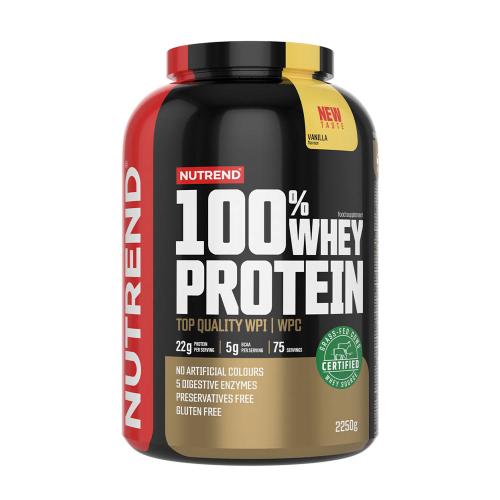 Nutrend 100% srvátkový proteín - 100% Whey Protein (2250 g, Vanilka)