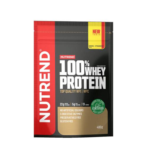 Nutrend 100% srvátkový proteín - 100% Whey Protein (400 g, Banán jahodový)