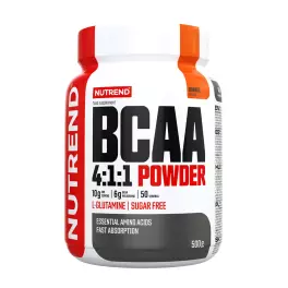   Nutrend BCAA 4: 1: 1 prášok - BCAA 4:1:1 Powder (500 g, Pomaranč)