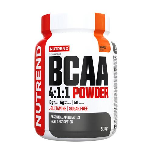 Nutrend BCAA 4: 1: 1 prášok - BCAA 4:1:1 Powder (500 g, Pomaranč)