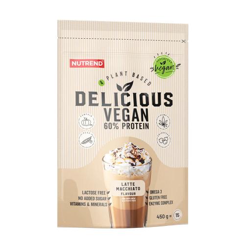 Nutrend Lahodný vegánsky proteín - Delicious Vegan Protein (450 g, Latte Macchiato)
