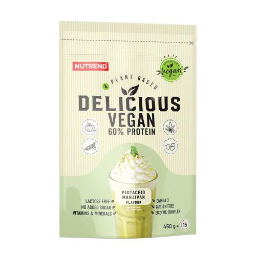 Nutrend Lahodný vegánsky proteín - Delicious Vegan Protein (450 g, Pistácia a marcipán)