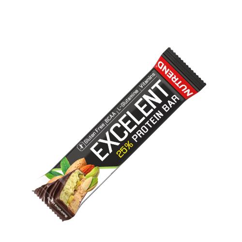 Nutrend Dvojitá proteínová tyčinka Excelent - Excelent Protein Bar Double (1 tyčinka, Almond Pistachio)