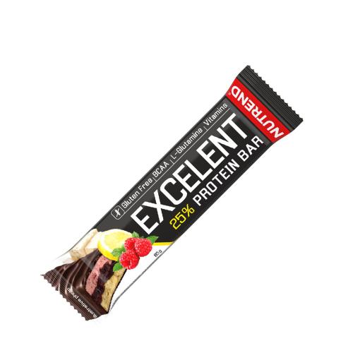 Nutrend Dvojitá proteínová tyčinka Excelent - Excelent Protein Bar Double (1 tyčinka, Citrón, tvaroh, malina a brusnica)