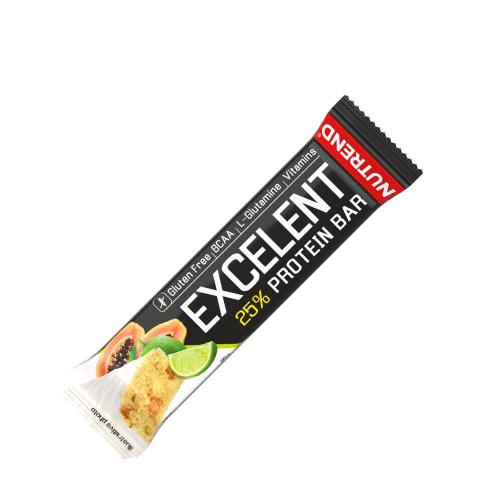 Nutrend Excelentná proteínová tyčinka - Excelent Protein Bar (1 tyčinka, Limetka a papája)