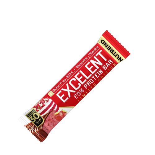 Nutrend Excelentná proteínová tyčinka - Excelent Protein Bar (1 tyčinka, Jahodový koláč)