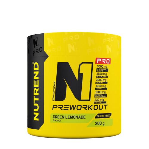 Nutrend N1 Pro Preworkout - N1 Pro Preworkout (300 g, Zelená limonáda)