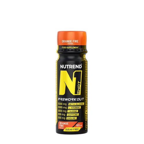 Nutrend N1 Shot Preworkout - N1 Shot Preworkout (60 ml, Orange Fire)